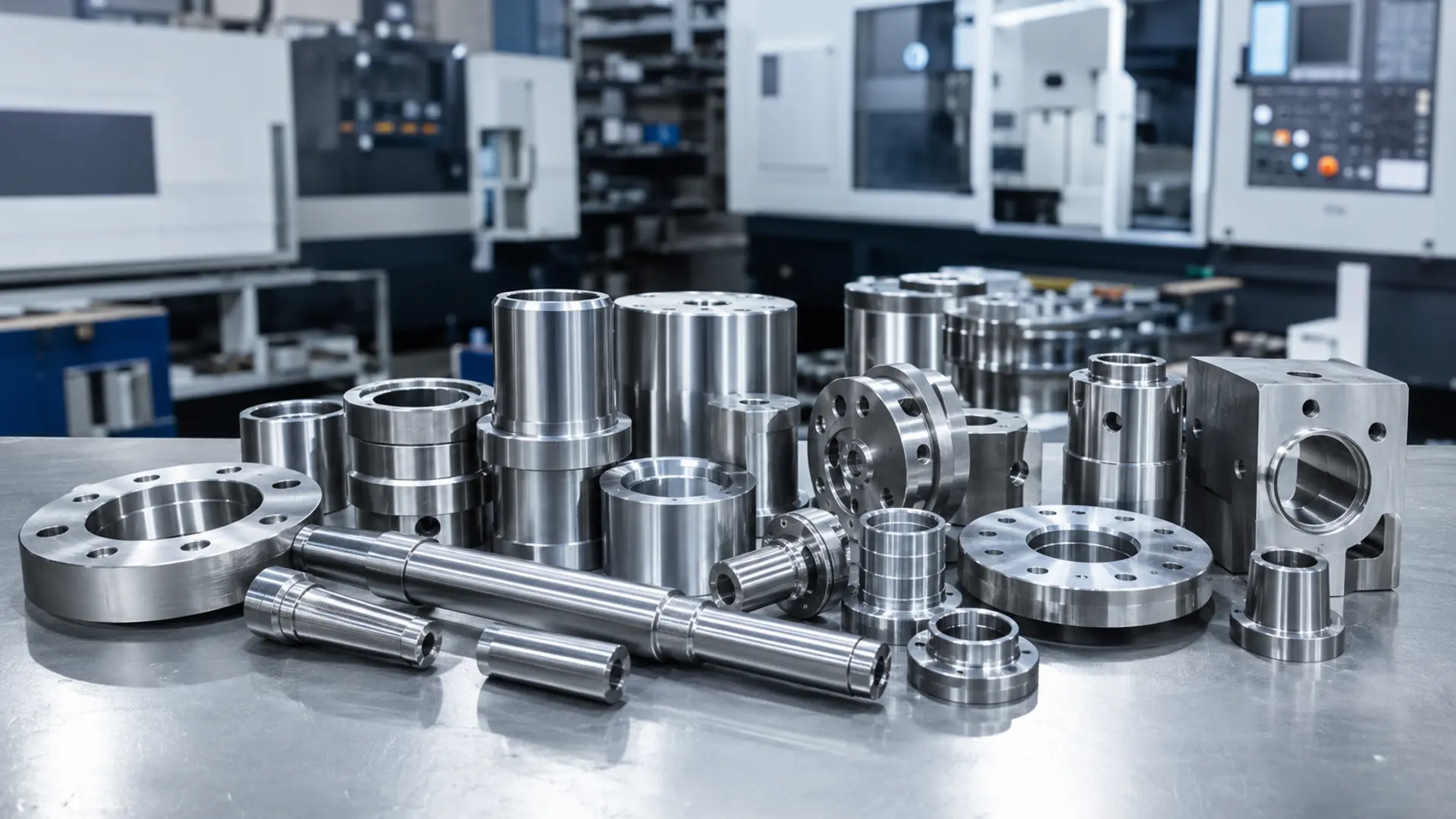 Precision CNC-machined metal components
